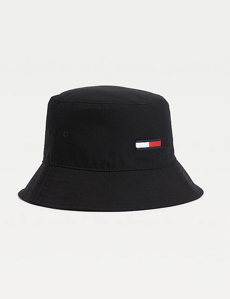 TOMMY HILFIGER BOB LOGO MEDIUM EN COTON BIO BLACK