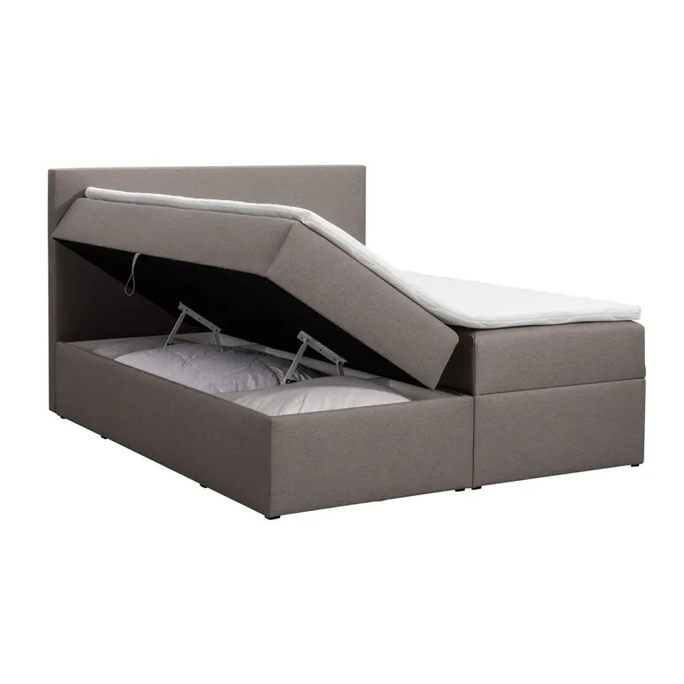 Boxcombinatie met opbergruimte Orebro 6-delig - taupe - 140x200 cm