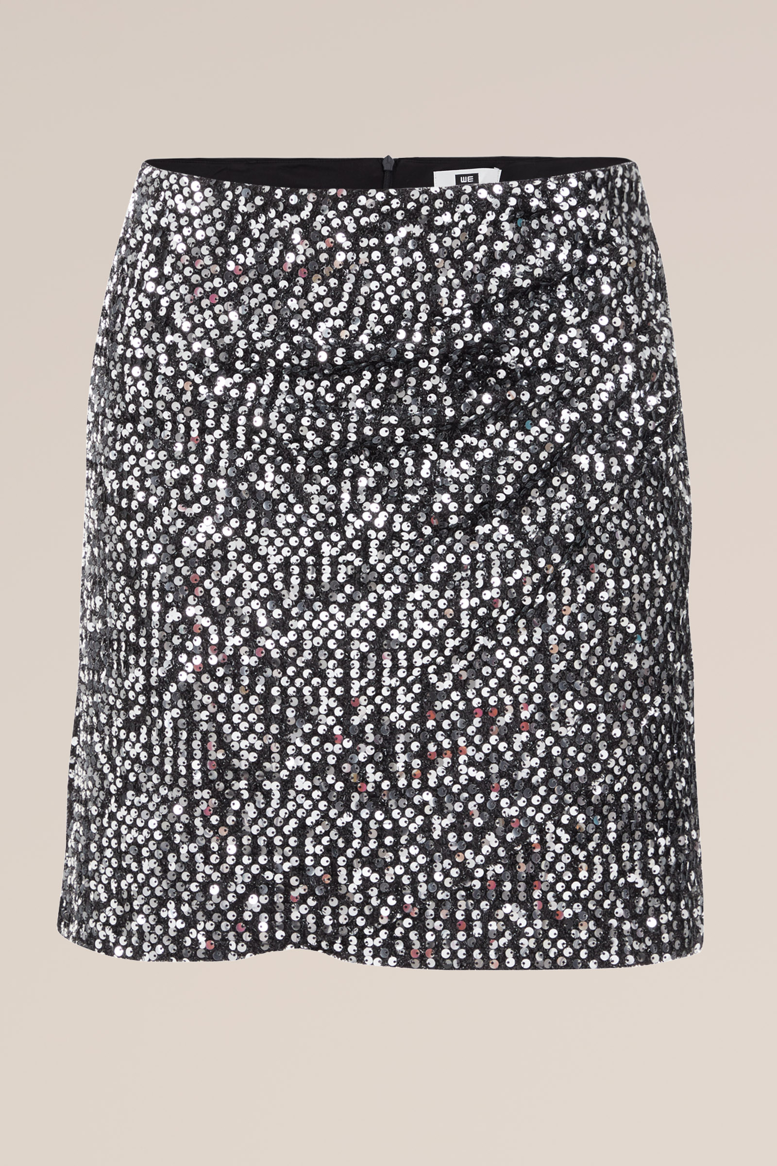 pailletten rok WE Fashion Zilver