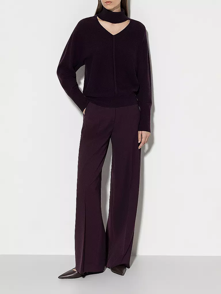 LUISA CERANO Hose Wide Leg dunkelrot