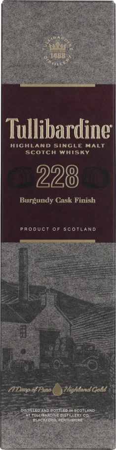TULLIBARDINE 228 BURGUNDY FINISH 70CL