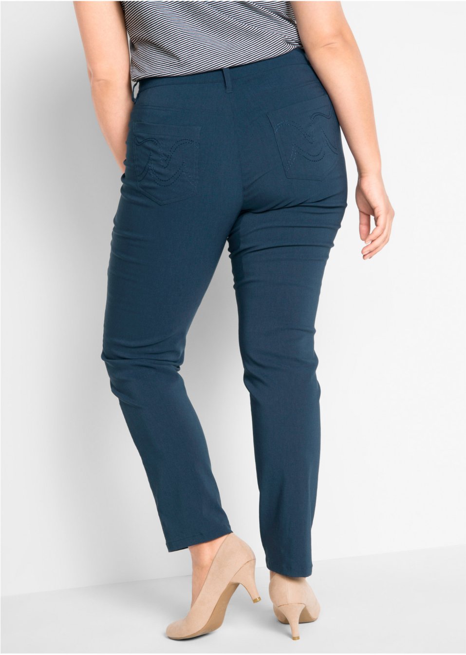 Pantalon extensible en bengaline, Straight