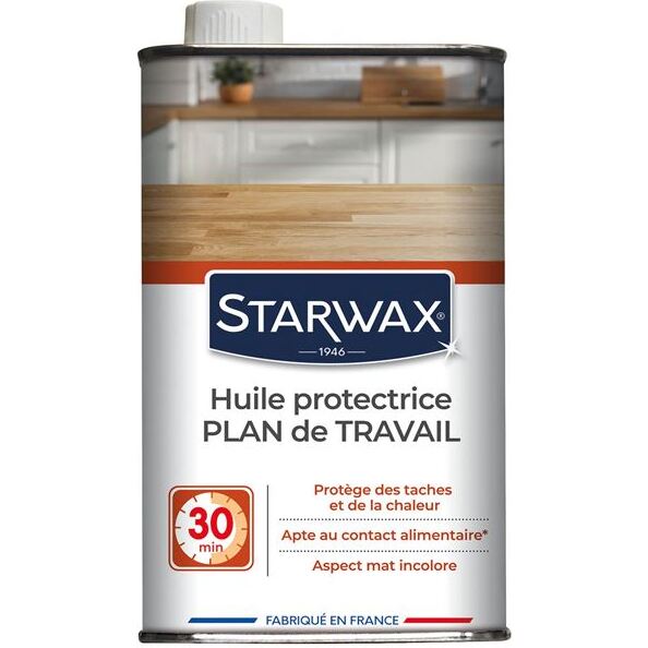 Huile protectrice plan de travail bois huilé - incolore - 500 mL