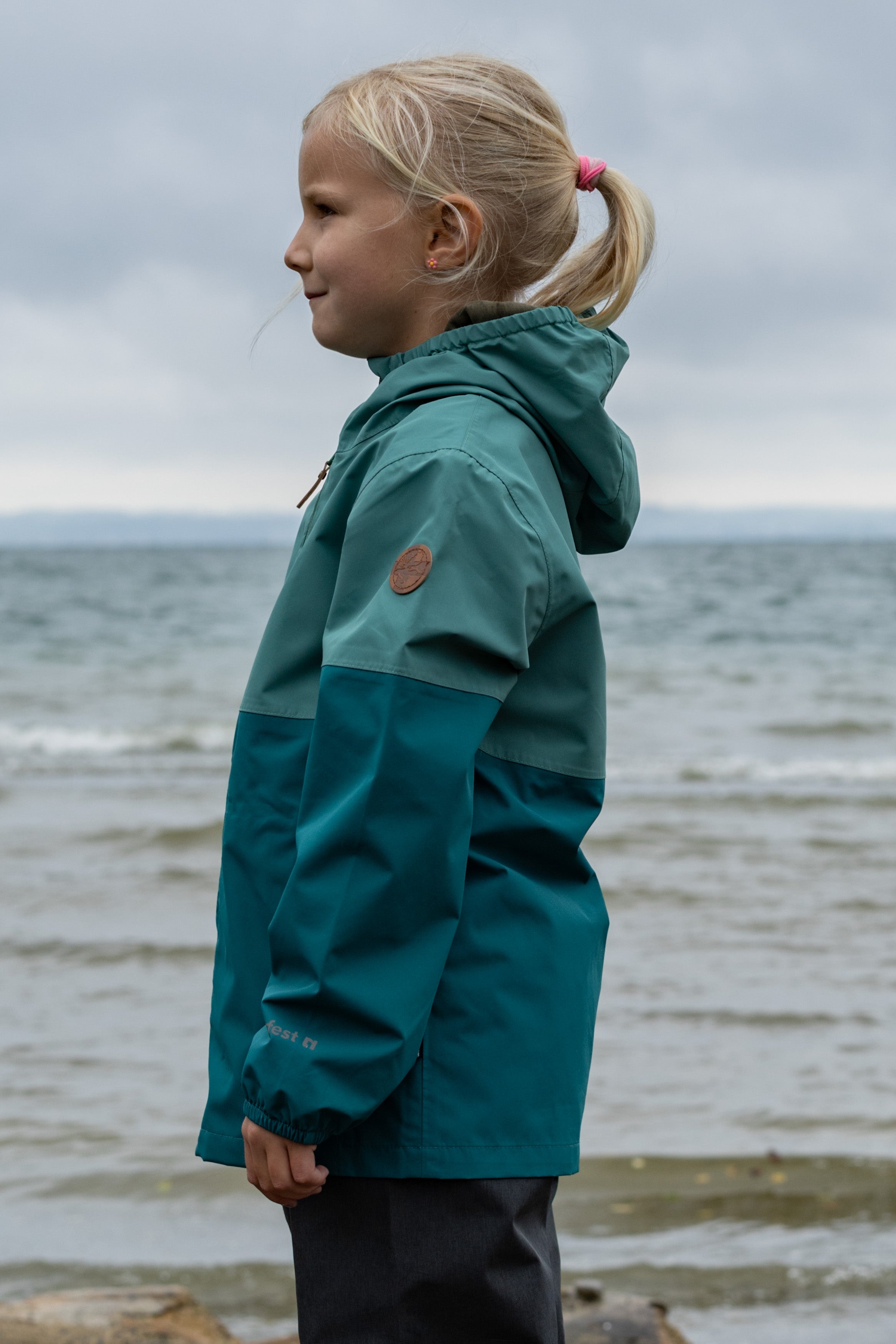 Kinder Regenjacke Travellight deep sea