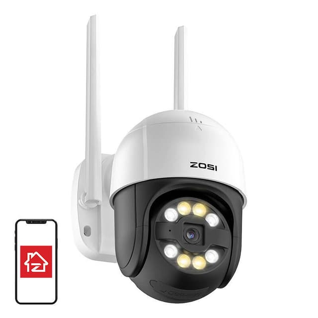 IP udendørs kamera ZOSI C289 WiFi Pan Tilt 3MP IP66 med 32GB microSD-kort