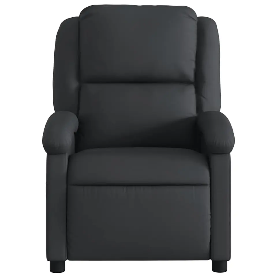 vidaXL - Massagestoel - Zwart - Leer