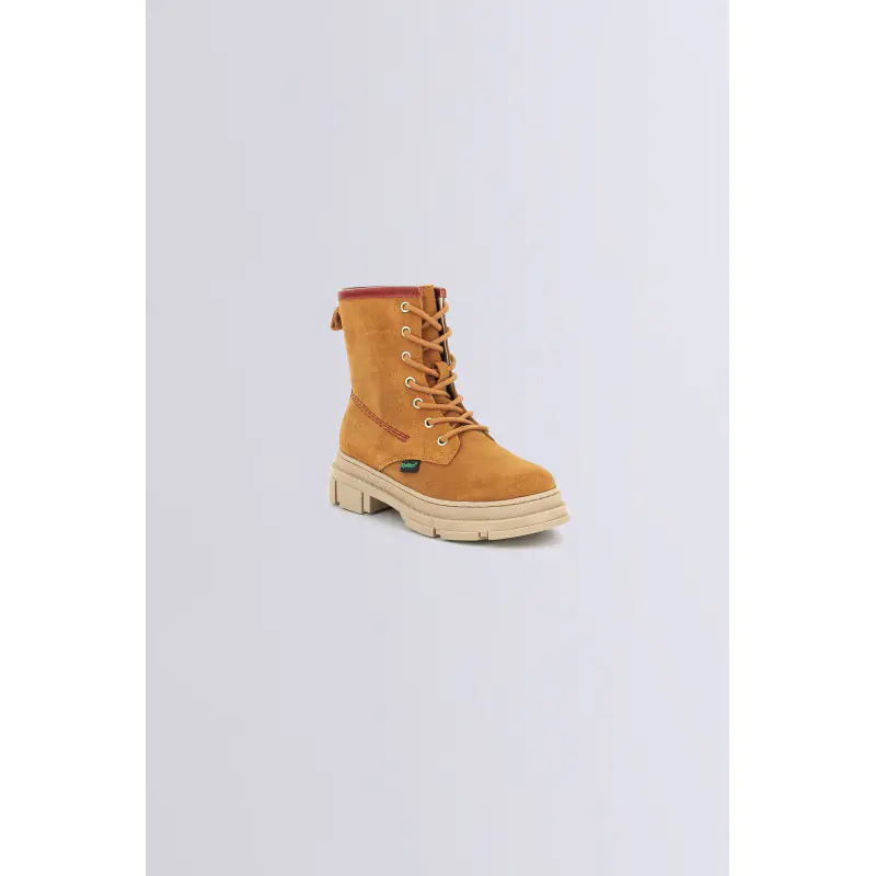 KICK GOJI CAMEL ROUGE BOTTINES Cuir Fille