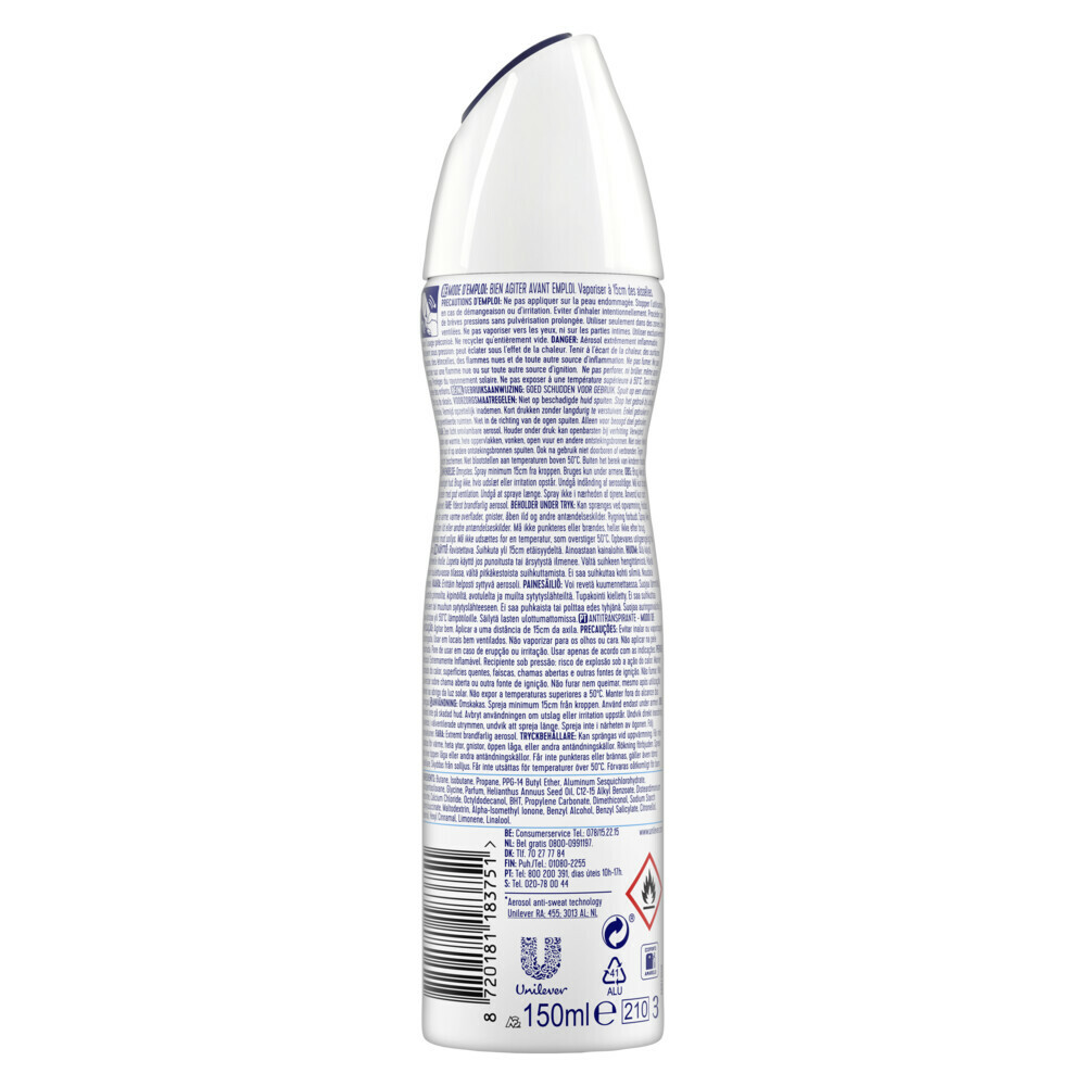 6x Rexona Deodorant Spray Advanced Protection Cotton Dry150 ml