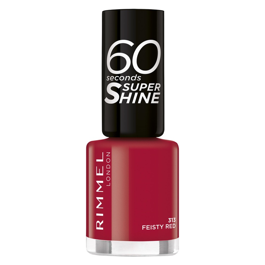 Rimmel London 60 Seconds Super Shine 313 Feisty Red 8ml