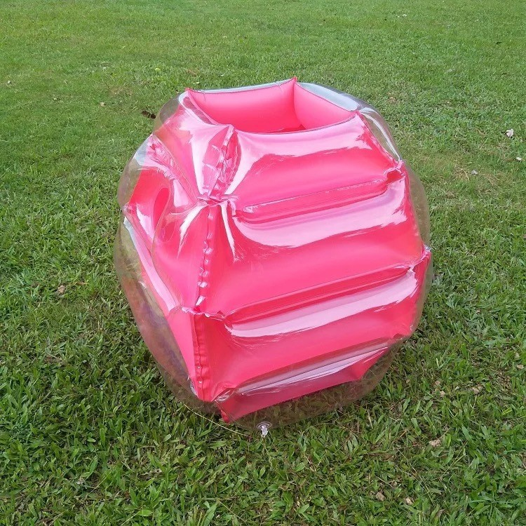 (2er Set) Aufblasbare Sumo Bälle Ganzkörper Bubble Soccer Spiel für Kinder - Rot / Blau