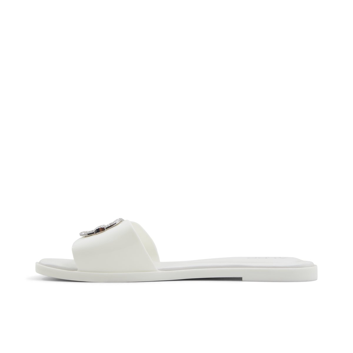 ALDO-Jellycious-l-Sandales à glissière - Talon plat - Blanc