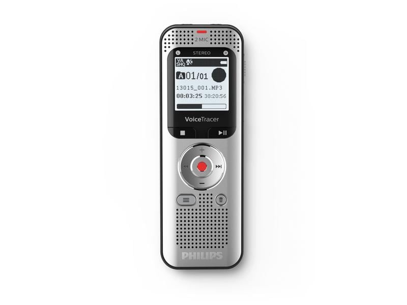 Philips Diktiergerät VoiceTracer DVT2050 Hochwertige Aufnahmen mit vollem Stereoklang