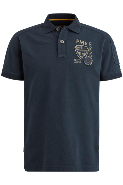 PME legend blauwe heren polo