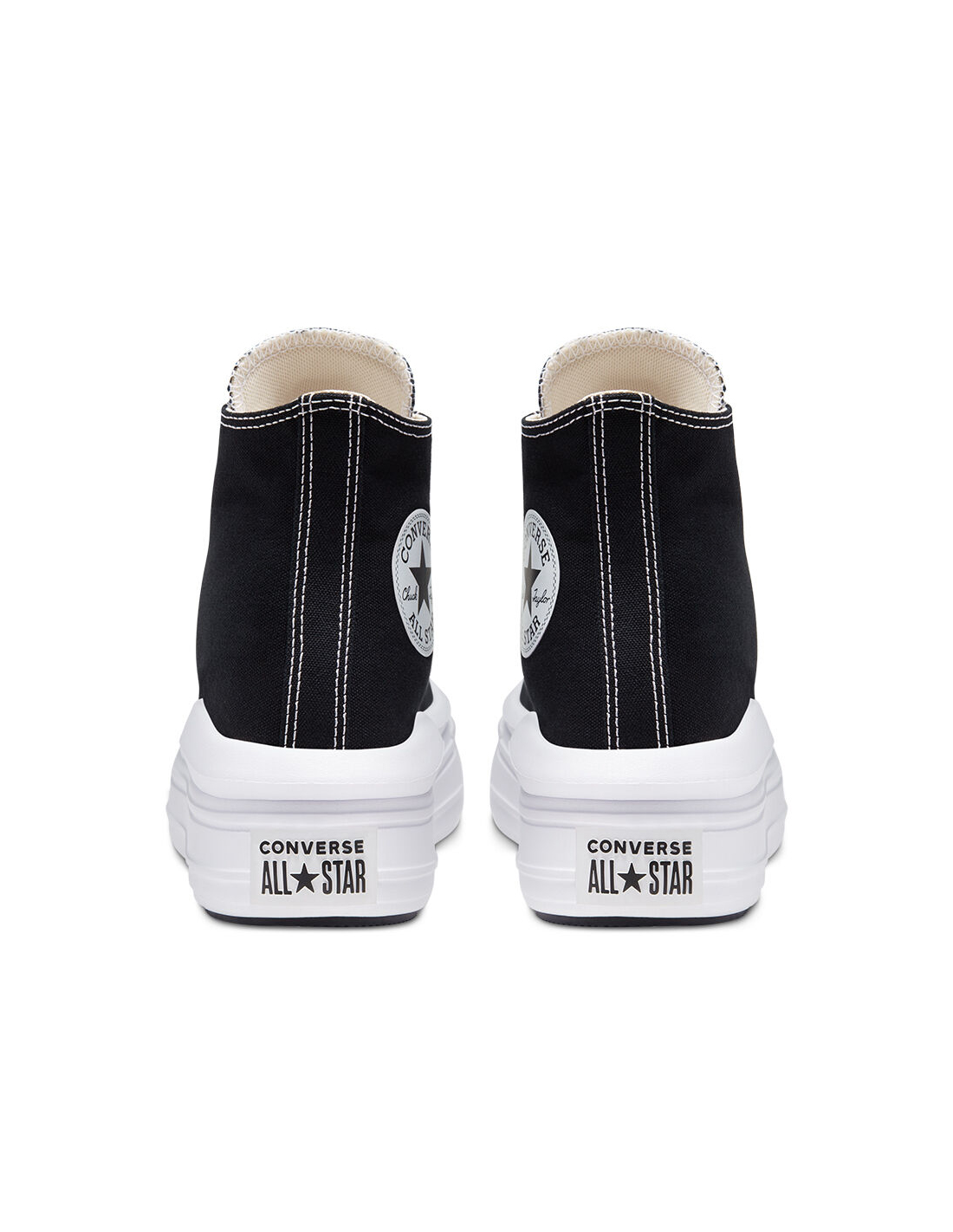 converse sneakers compensées montantes femme ctas move hi noir