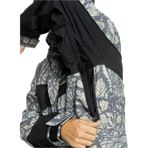 Veste de ski QUIKSILVER HIGH ALTITUDE 20K JK WOODLAND ABSTRACT SEA SPRAY