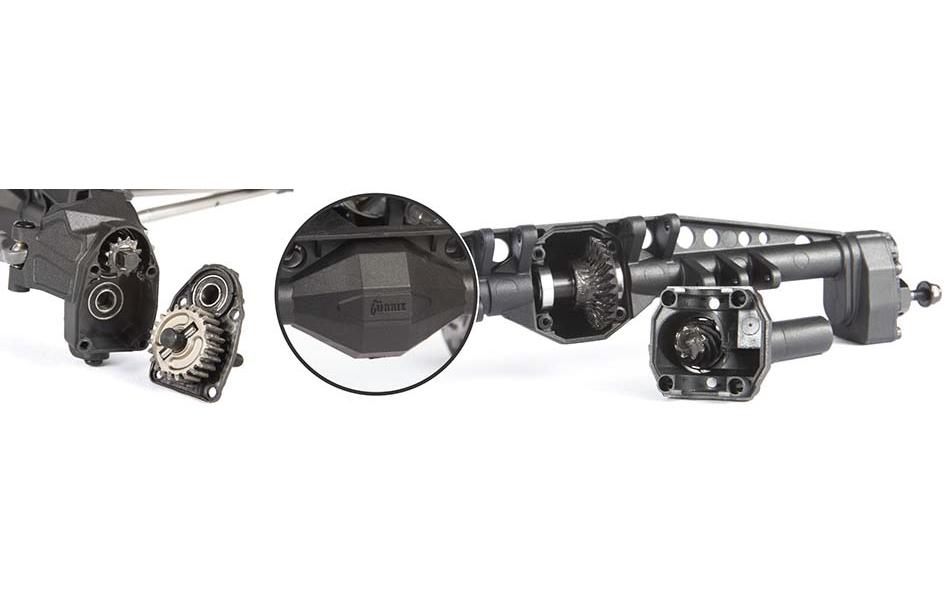 Rock Crawler Capra 4WS, Schwarz, 1:10, ARTR<br>Unlimited Trail Buggy mit Allrad Lenkung