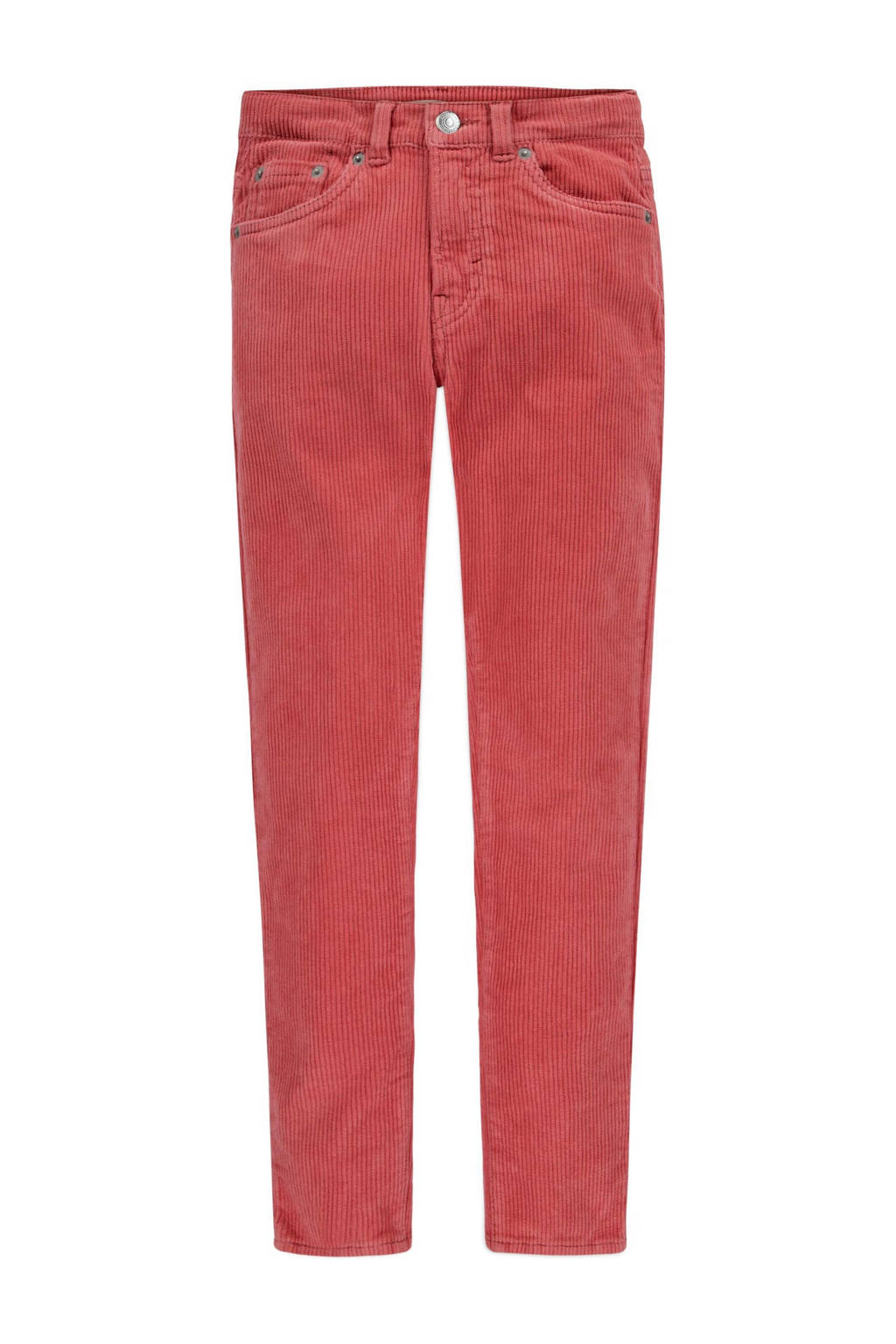 Levi's corduroy mom broek donkerroze