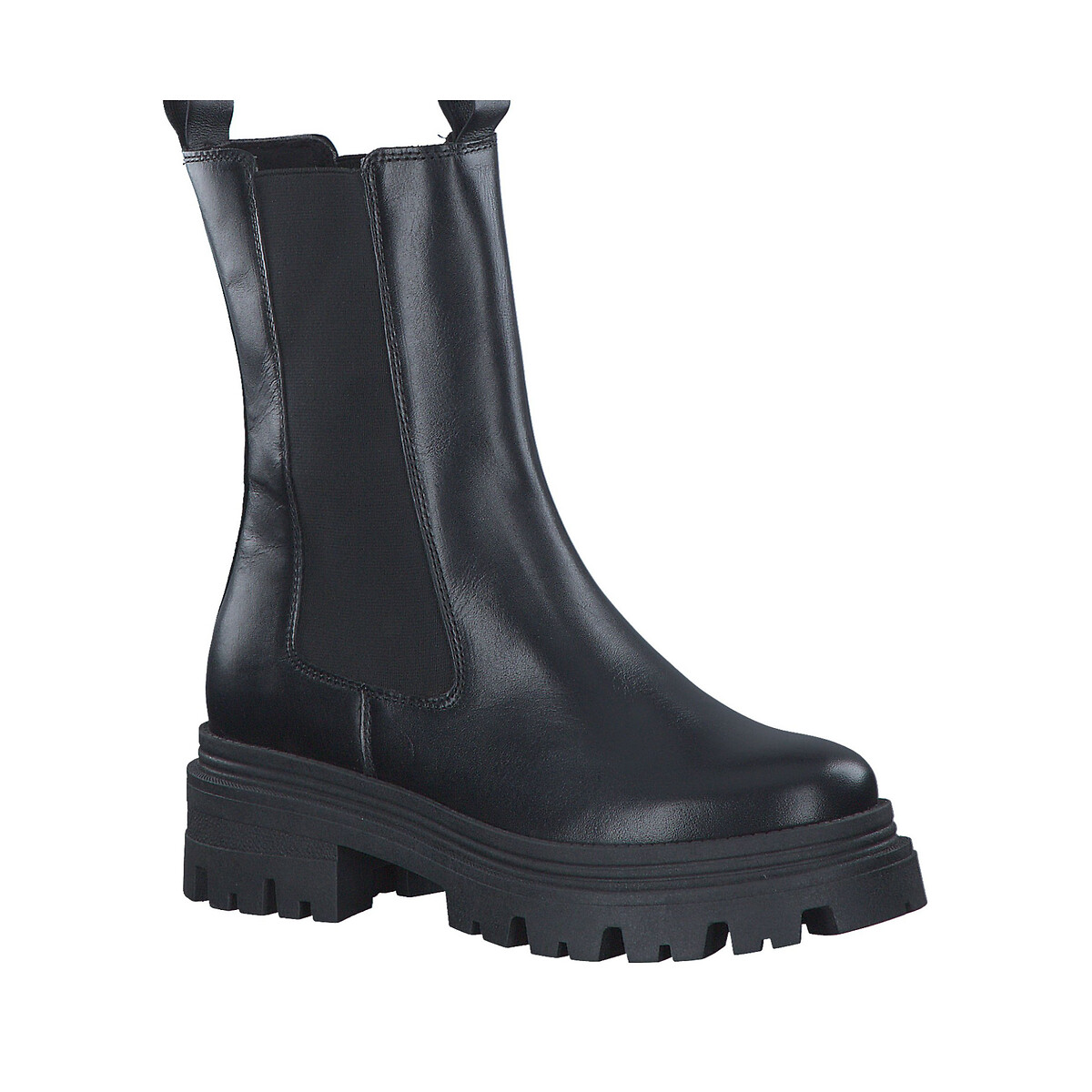 TAMARIS<br>Botas Chelsea de couro de cano alto