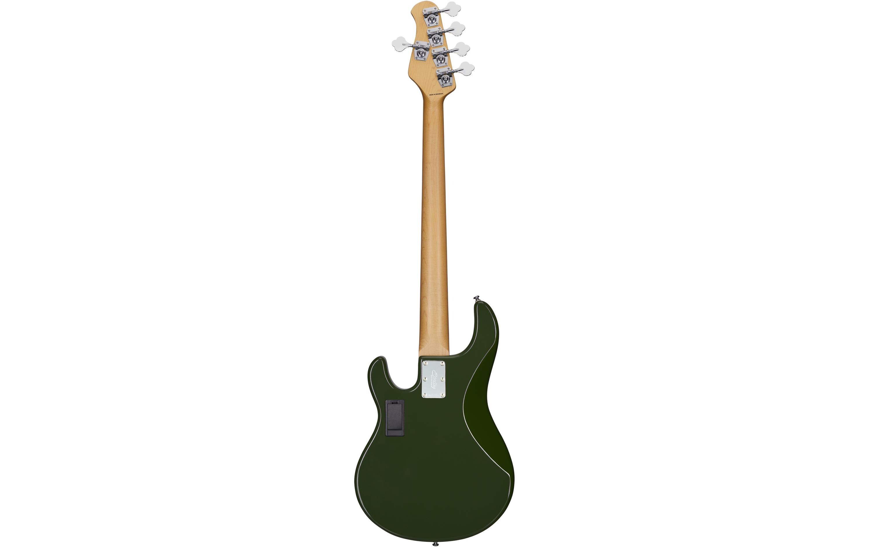E-Bass StingRay Ray5HH – Olive<br>5-seitiger Bass mit Aktivelektronik und 2 Humbucker