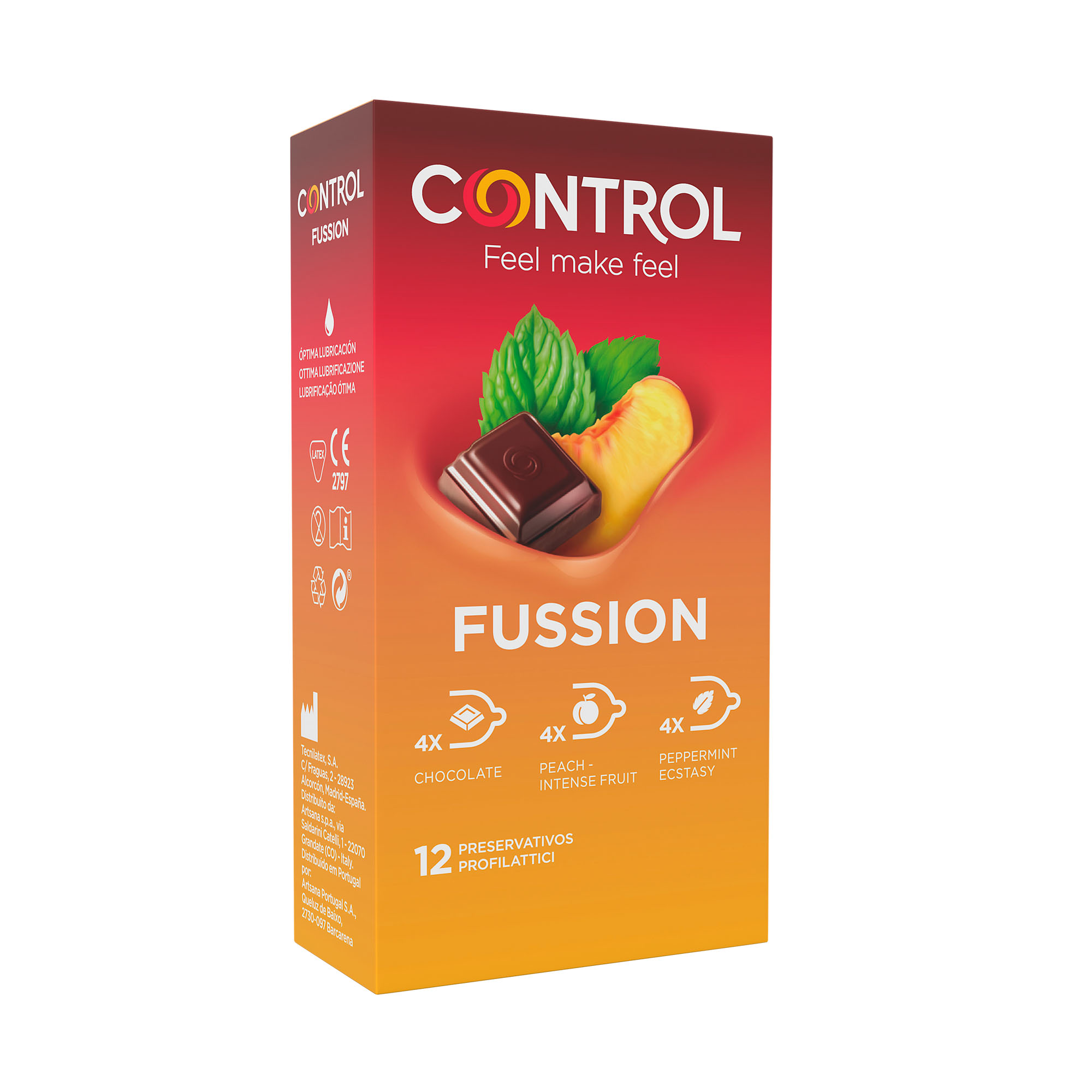Preservativos Fussion Control 12 unid