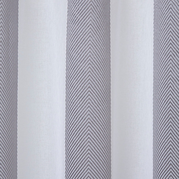 Voilage GoodHome Jima gris l.140 x H.260 cm