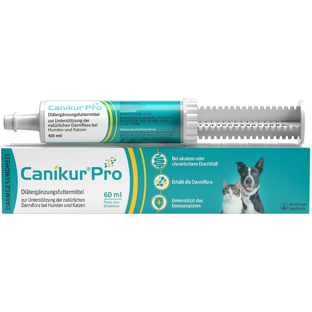 Canikur®Pro – zur Unterstützung der natürlichen Darmflora – Diät-Ergänzungsfuttermittel für Hunde und Katzen
