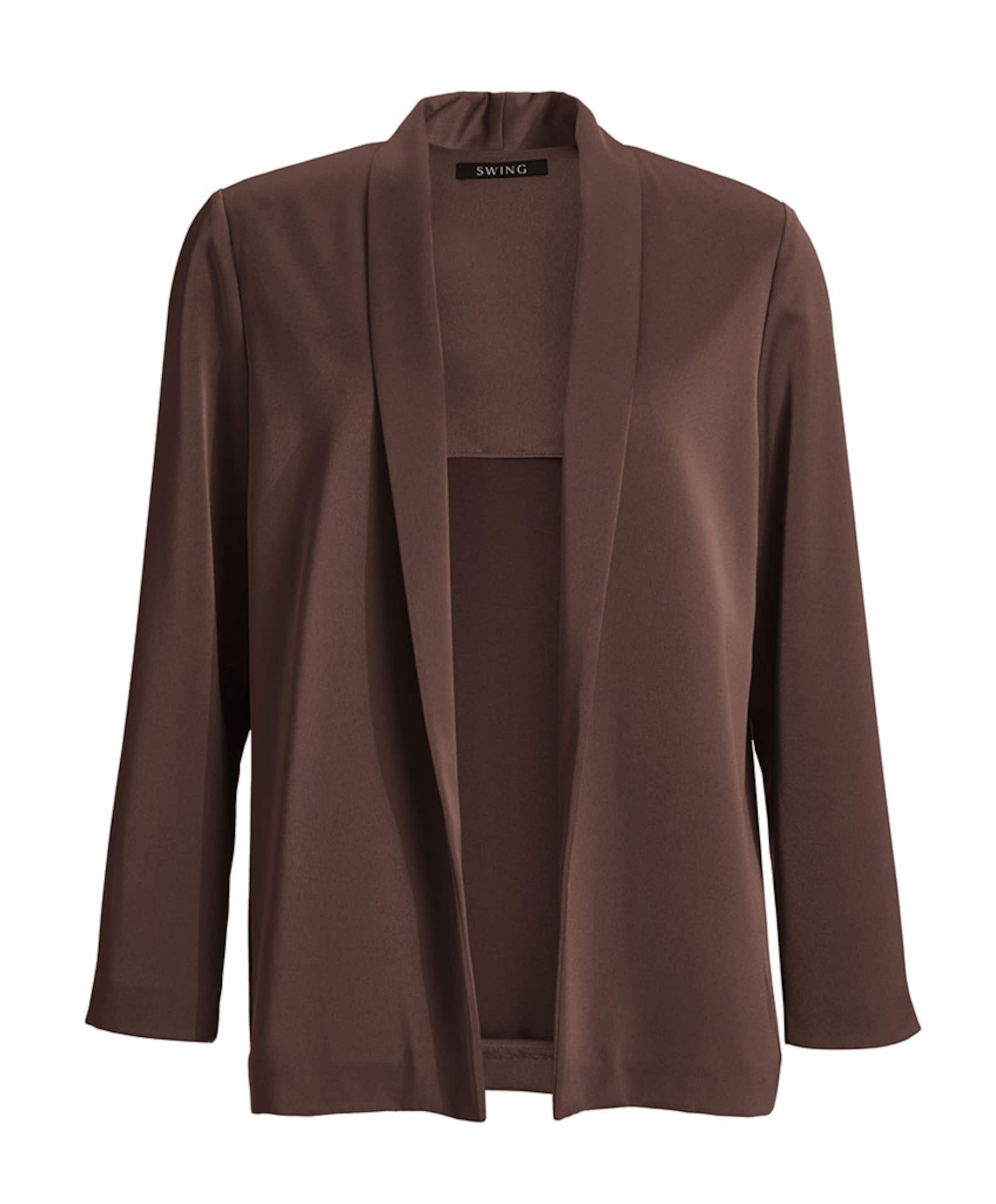 Swing Dames blazer bruin