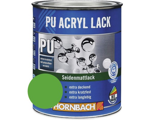 HORNBACH Gekleurde verf PU Acrylverf semi-glans caipirinhagroen 750 ml