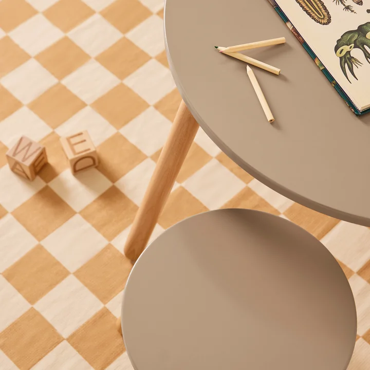 Kids Concept - Tisch und Hocker, weiss