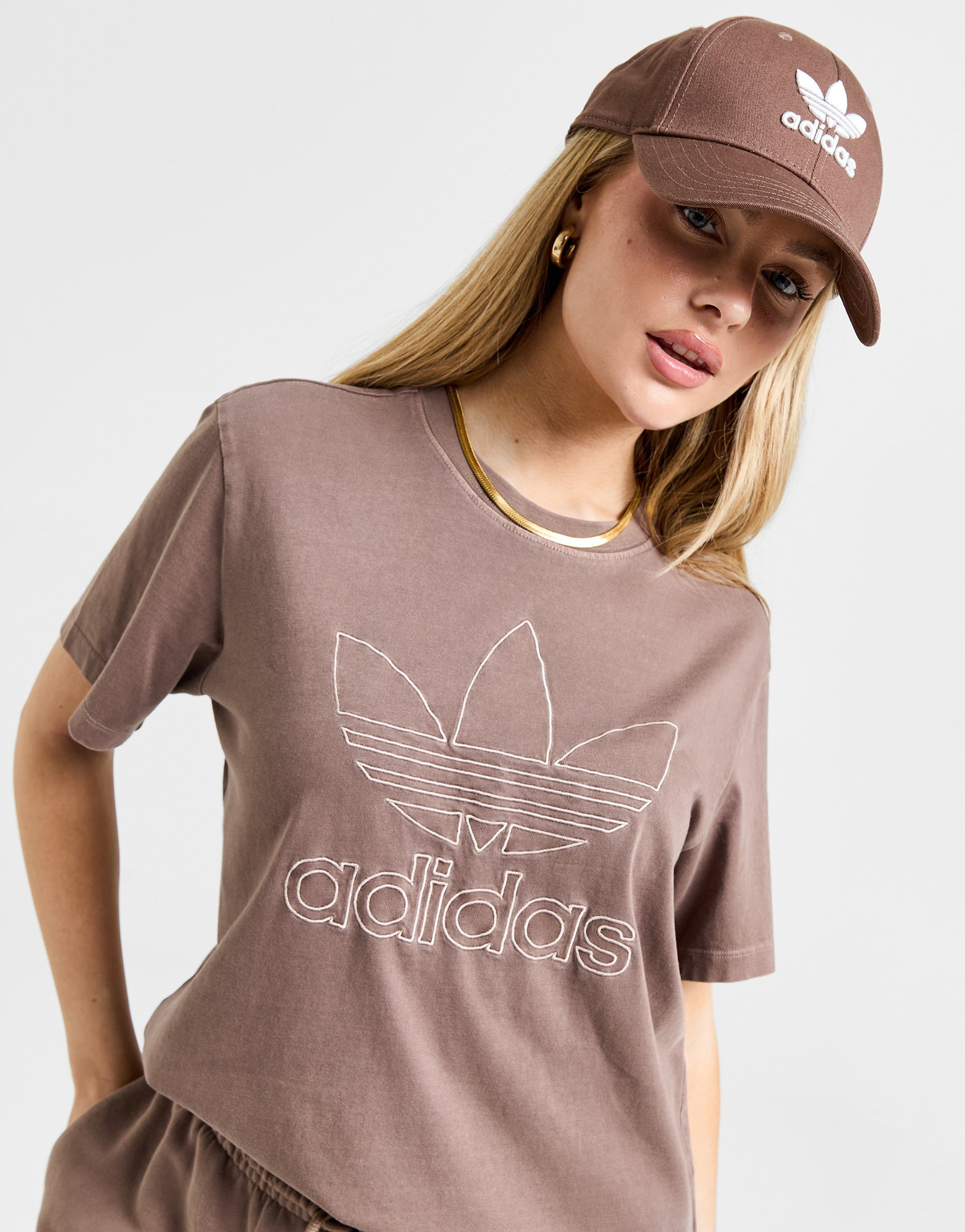 adidas Originals T-shirt Outline Wash Femme