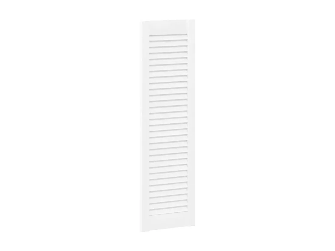 Porte d'armoire à persiennes blanc 99x29,5 cm