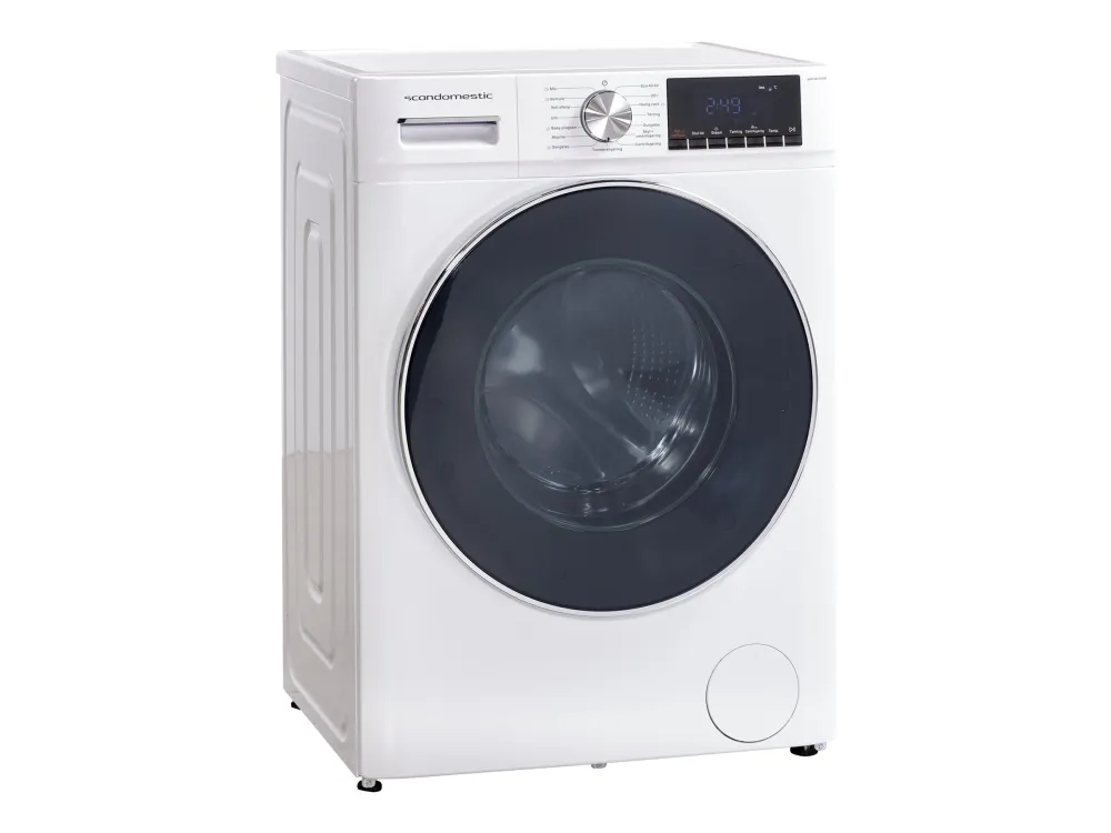 Scandomestic Standard WDF8514WBE - Vaske-/ tørremaskine - bredde: 60 cm - dybde: 52 cm - højde: 85 cm - frontbetjening - 54 liter - 8 kg - 1400 rpm - hvid