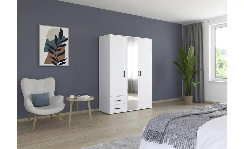Drehtürenschrank ohne Absetzung 140 cm 3 Stück