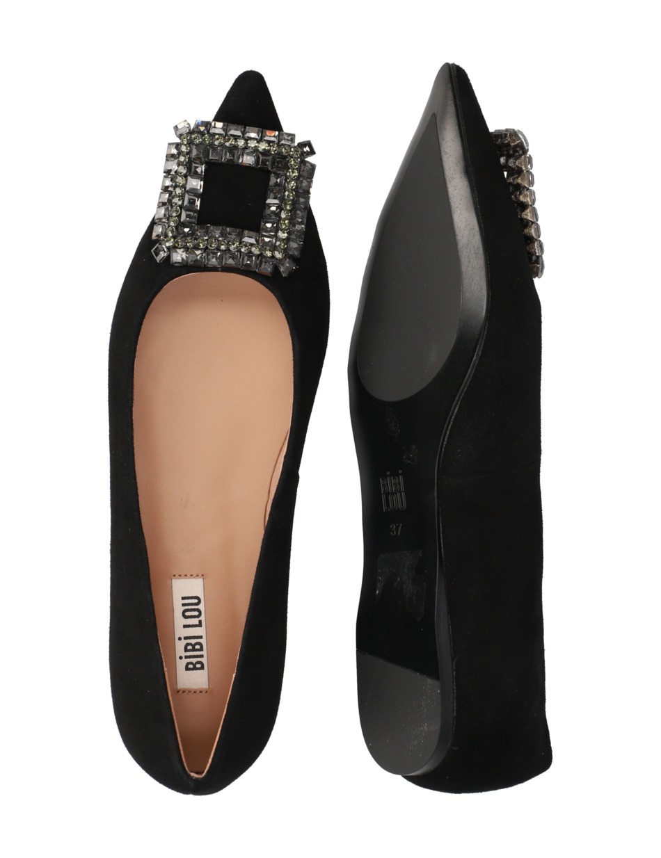 Veloursleder Ballerina