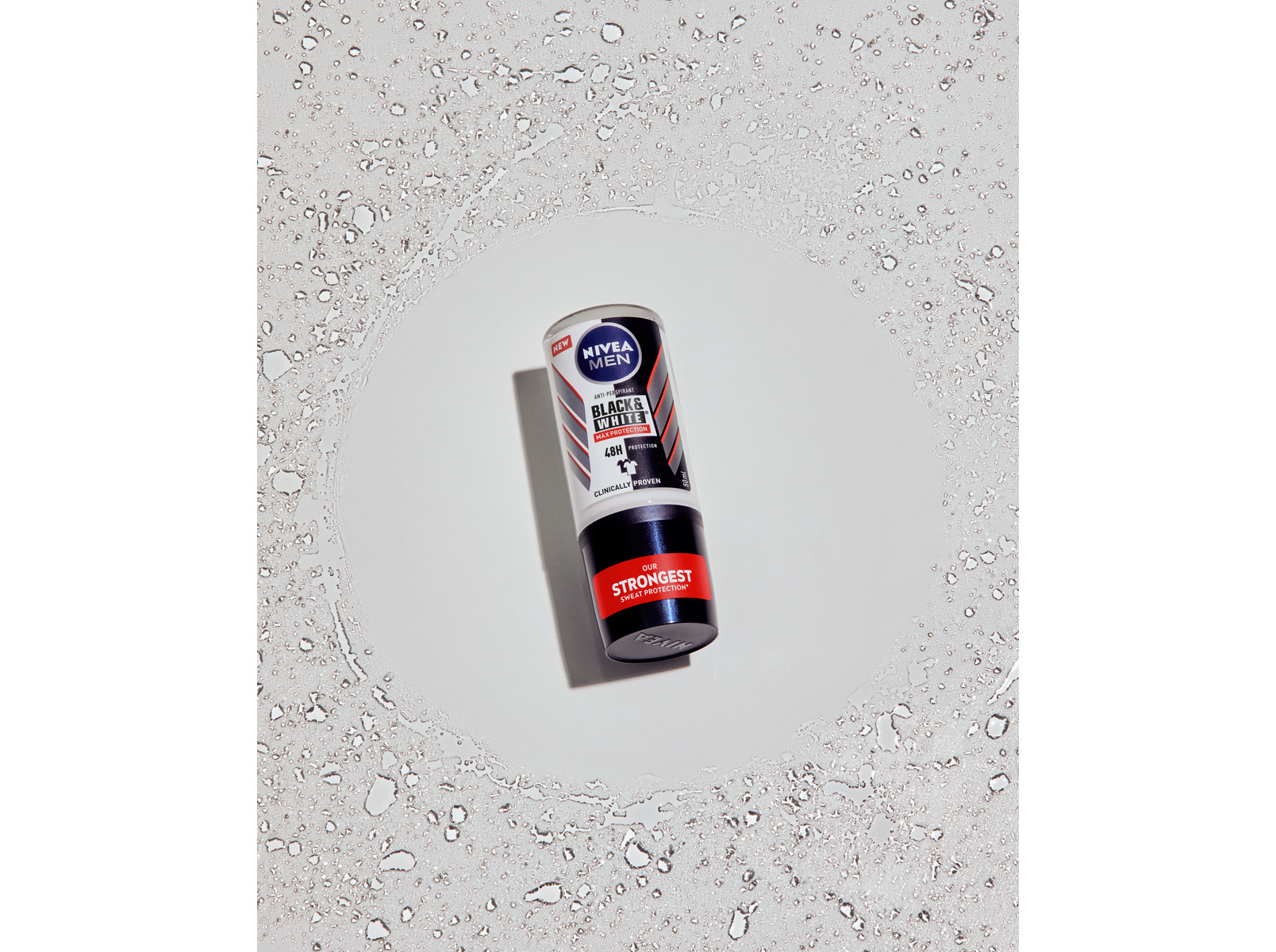 DEO ROLL-ON NIVEA MEN BLACK&WHITE MAX PROTECÃO 50ML