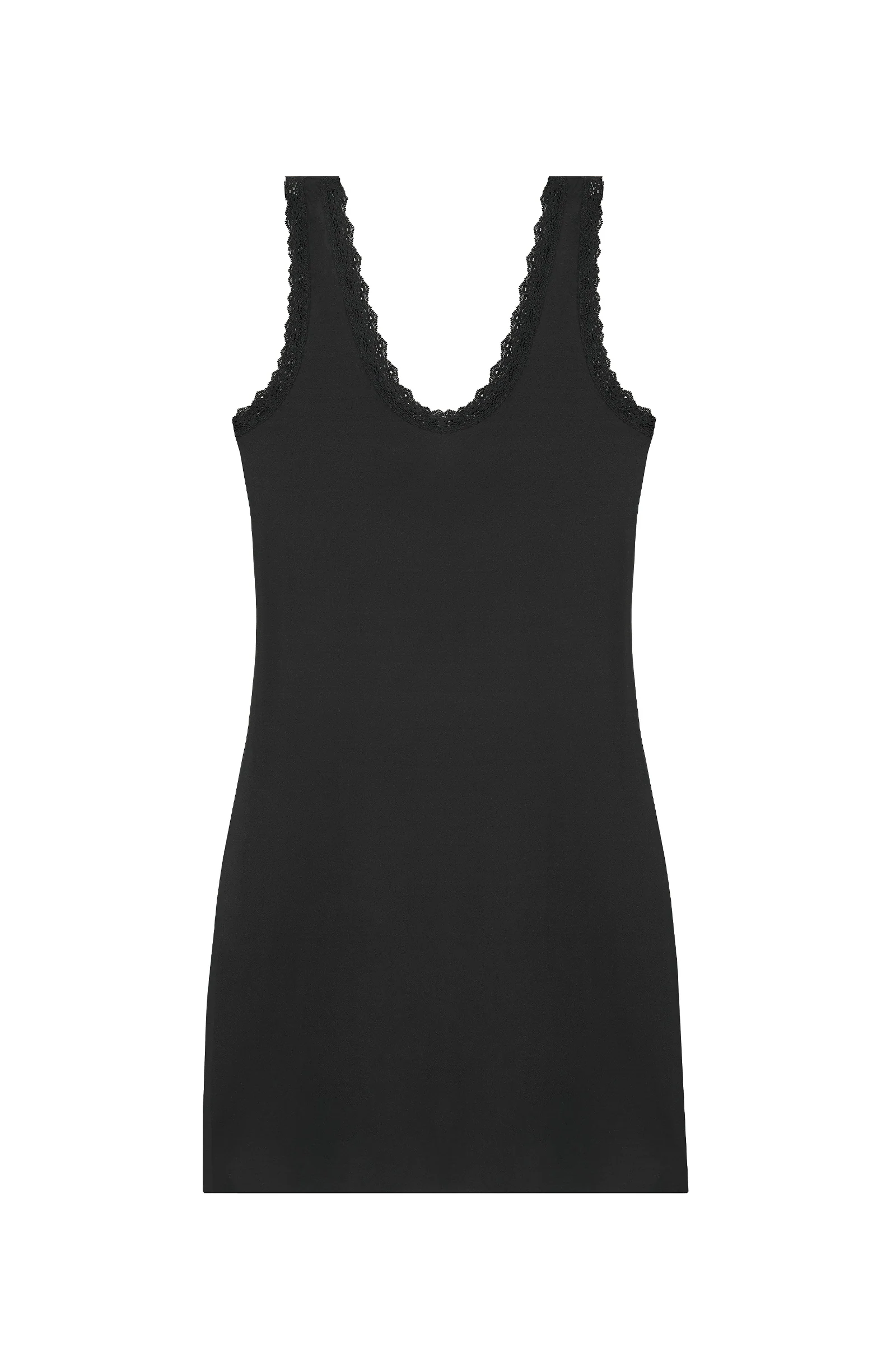 nalya Tunique noire courte sans manches Noir