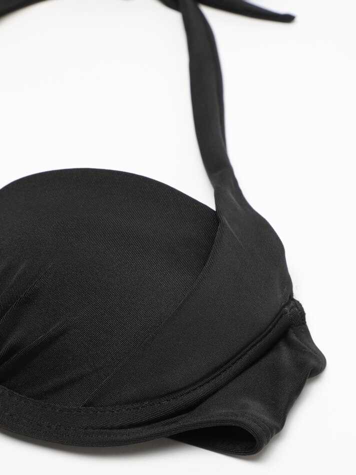 Biquíni bandeau com aro - Preto