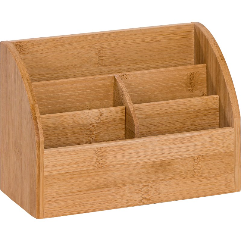 Multipot et organiseur de bureau Cep Silva Bambou 5 compartiments