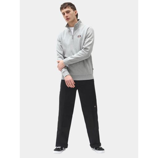 Dickies Oakport Quarter Zip Sweatshirt, Grey Melange, XL
