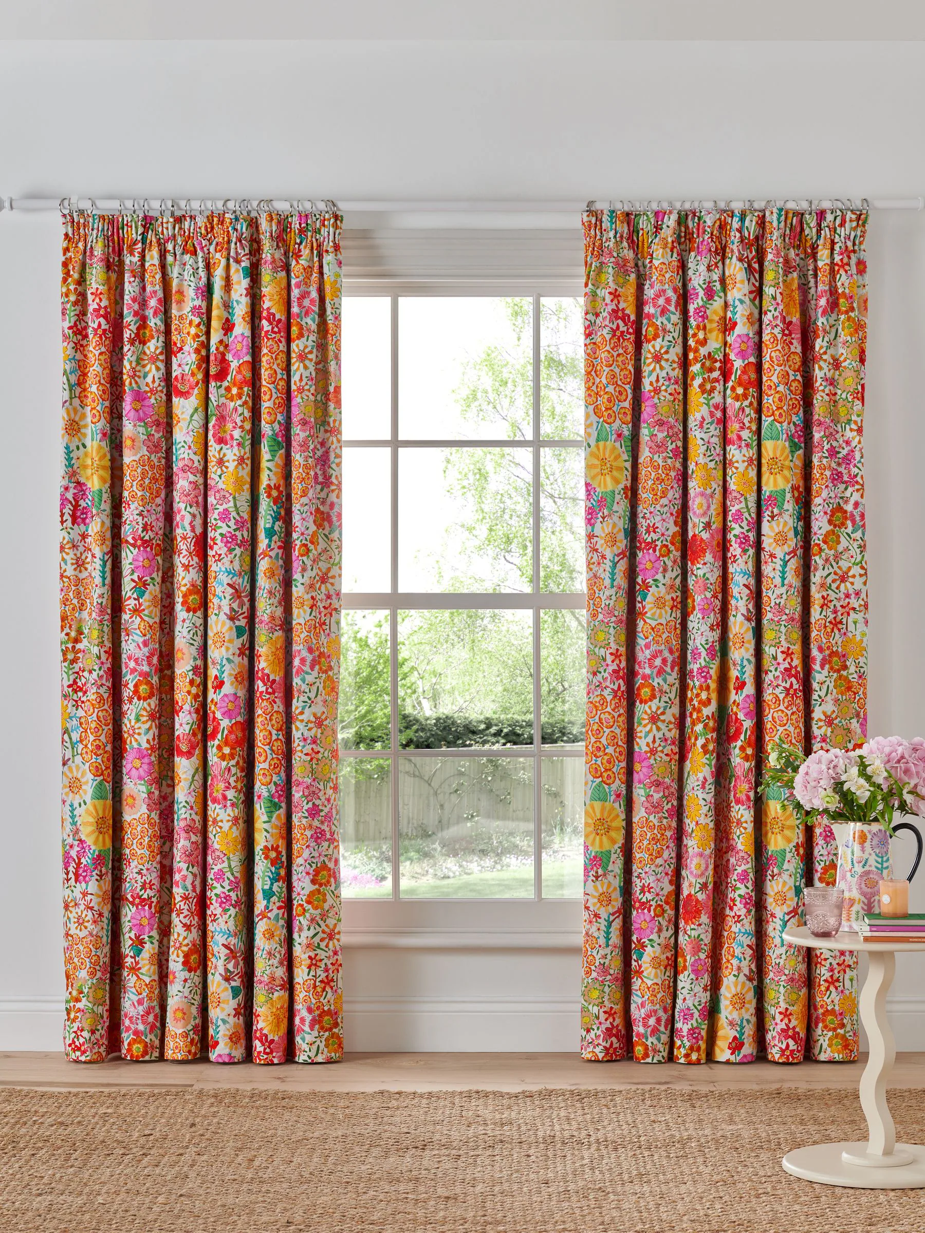 Lucy Tiffney Pencil Pleat Blackout Curtains