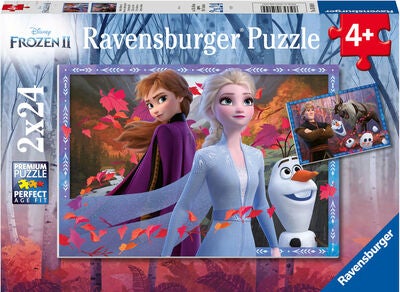Ravensburger Disney Frozen Puslespill, 2x24 Brikker