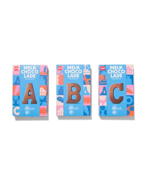 lettre A en chocolat au lait 140g