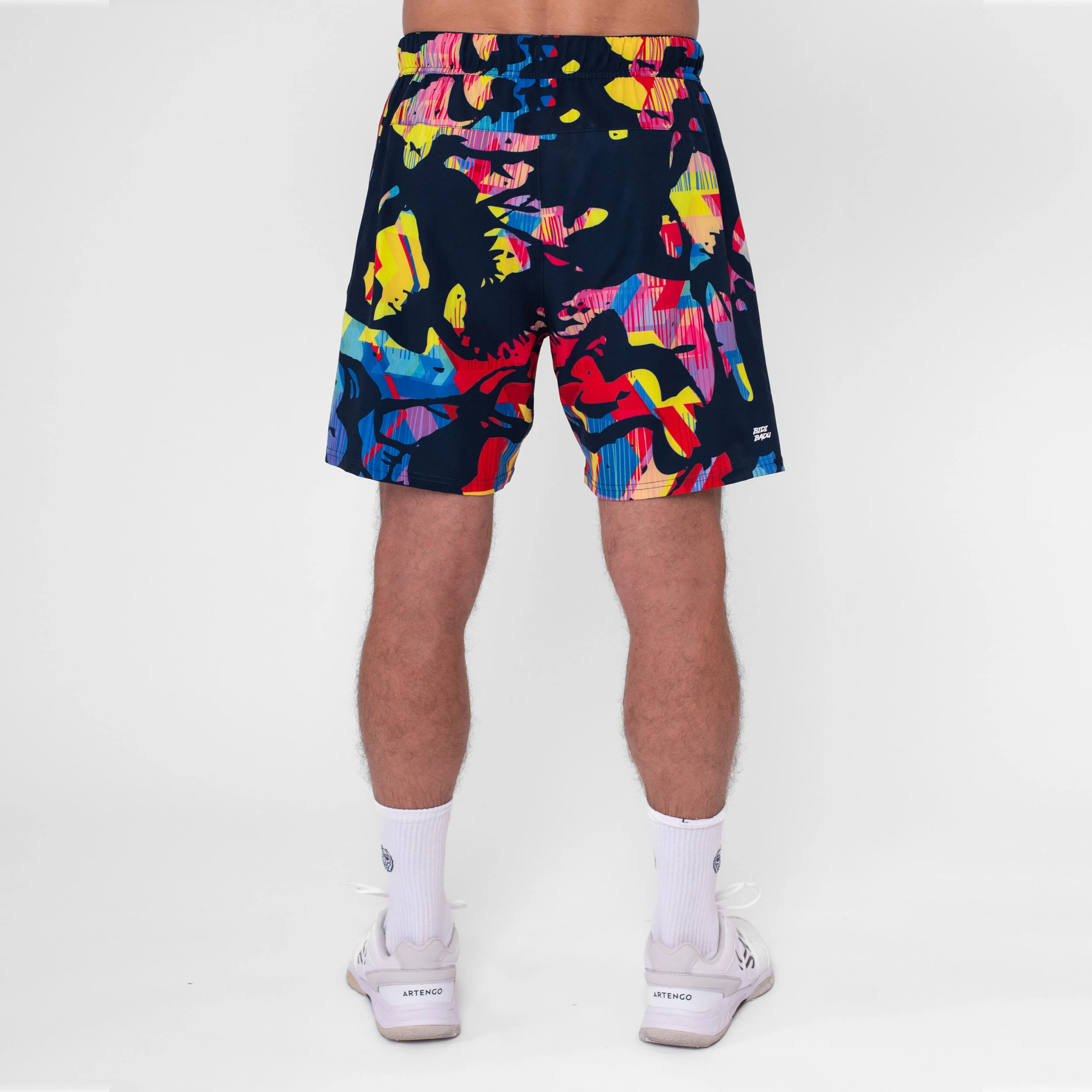 BIDI BADU Wild Arts 7 Inch Shorts Hommes - Bleu Foncé , Multicouleur