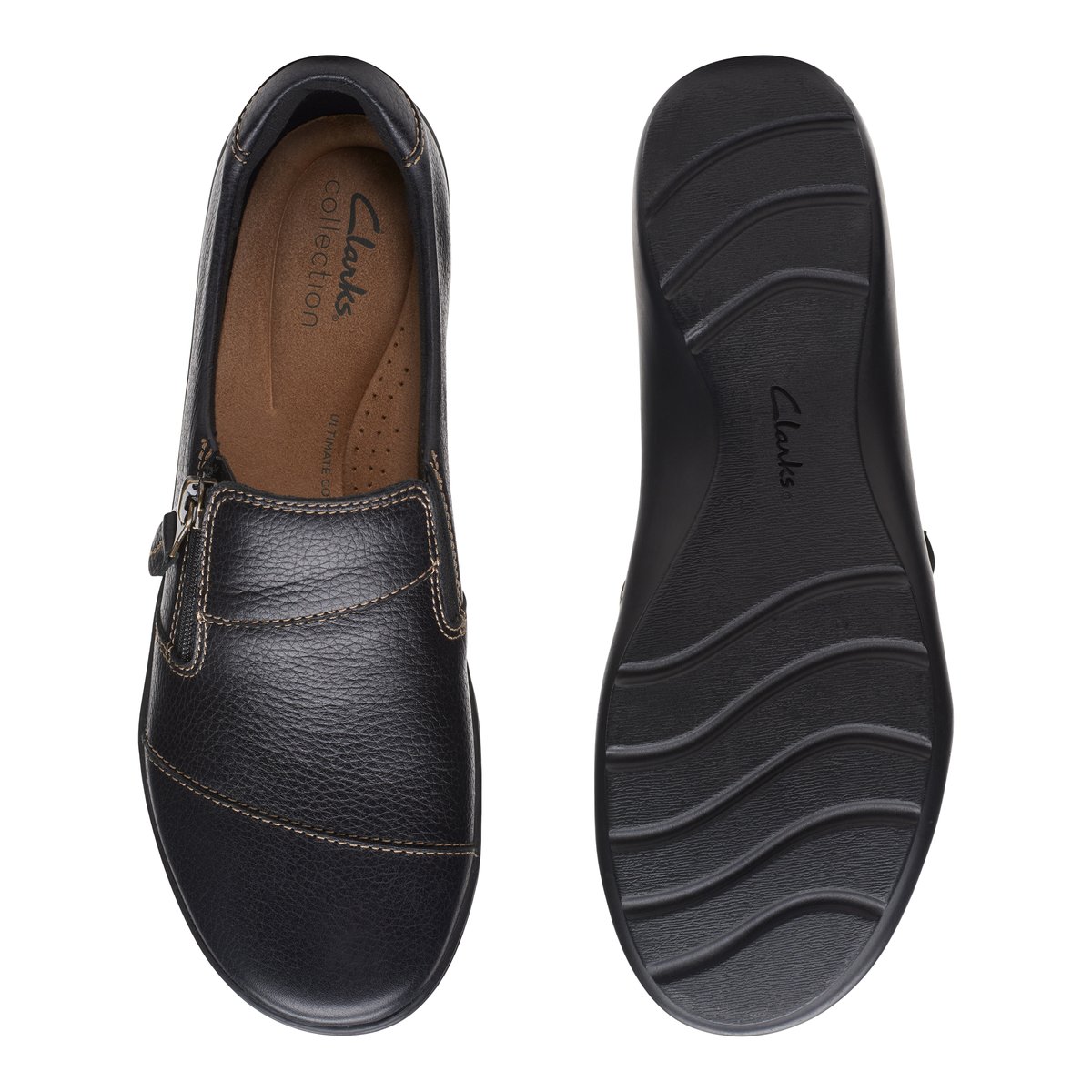 CLARKS-Coraharbor_w-Flâneurs - Talon plat - Noir