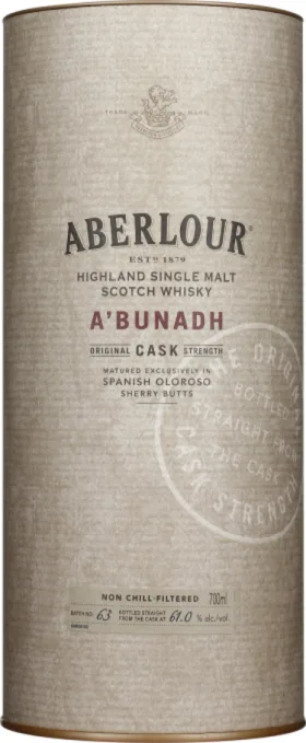 ABERLOUR A'BUNADH BATCH 63 70CL