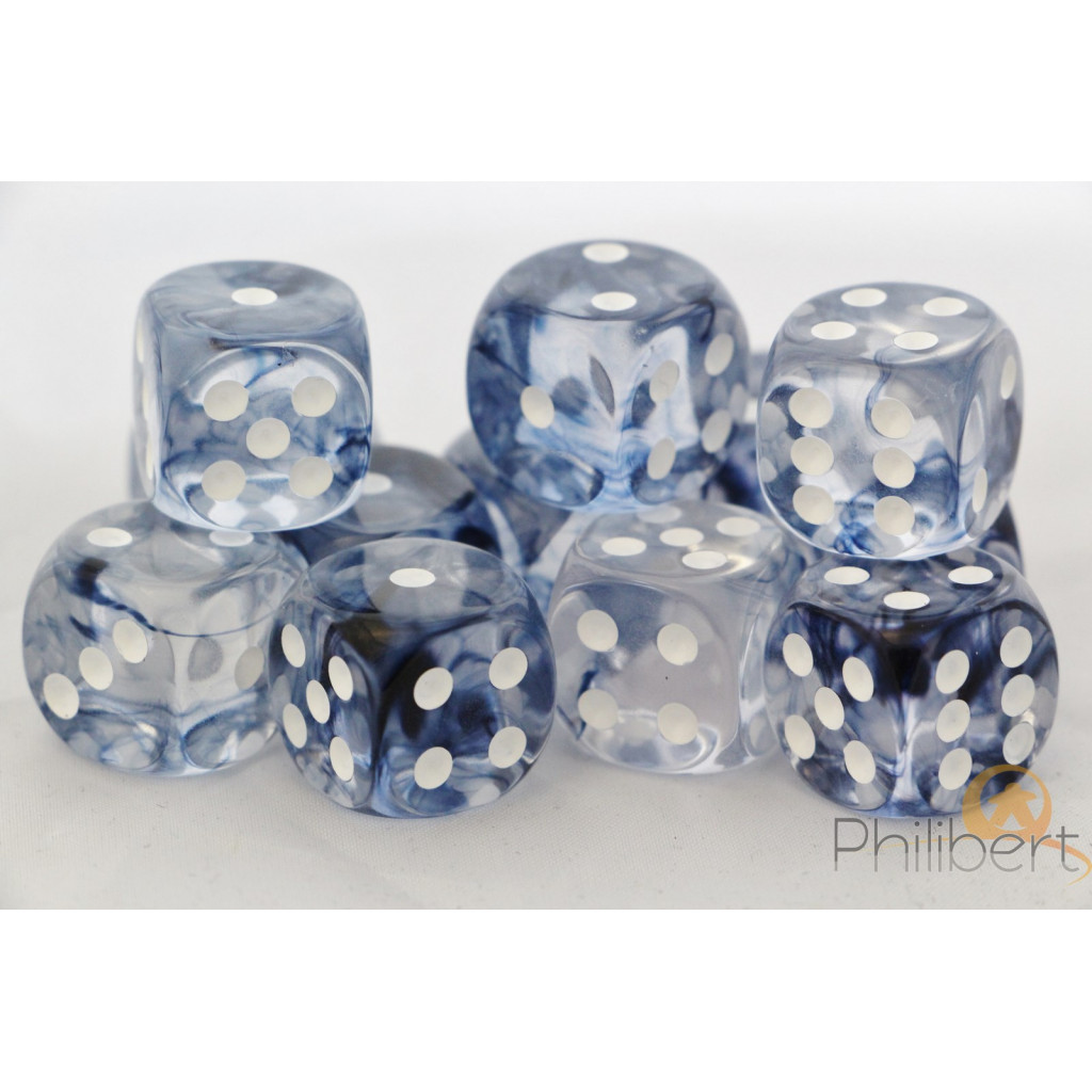Set de 12 Dés 6 Faces Chessex : Nebula