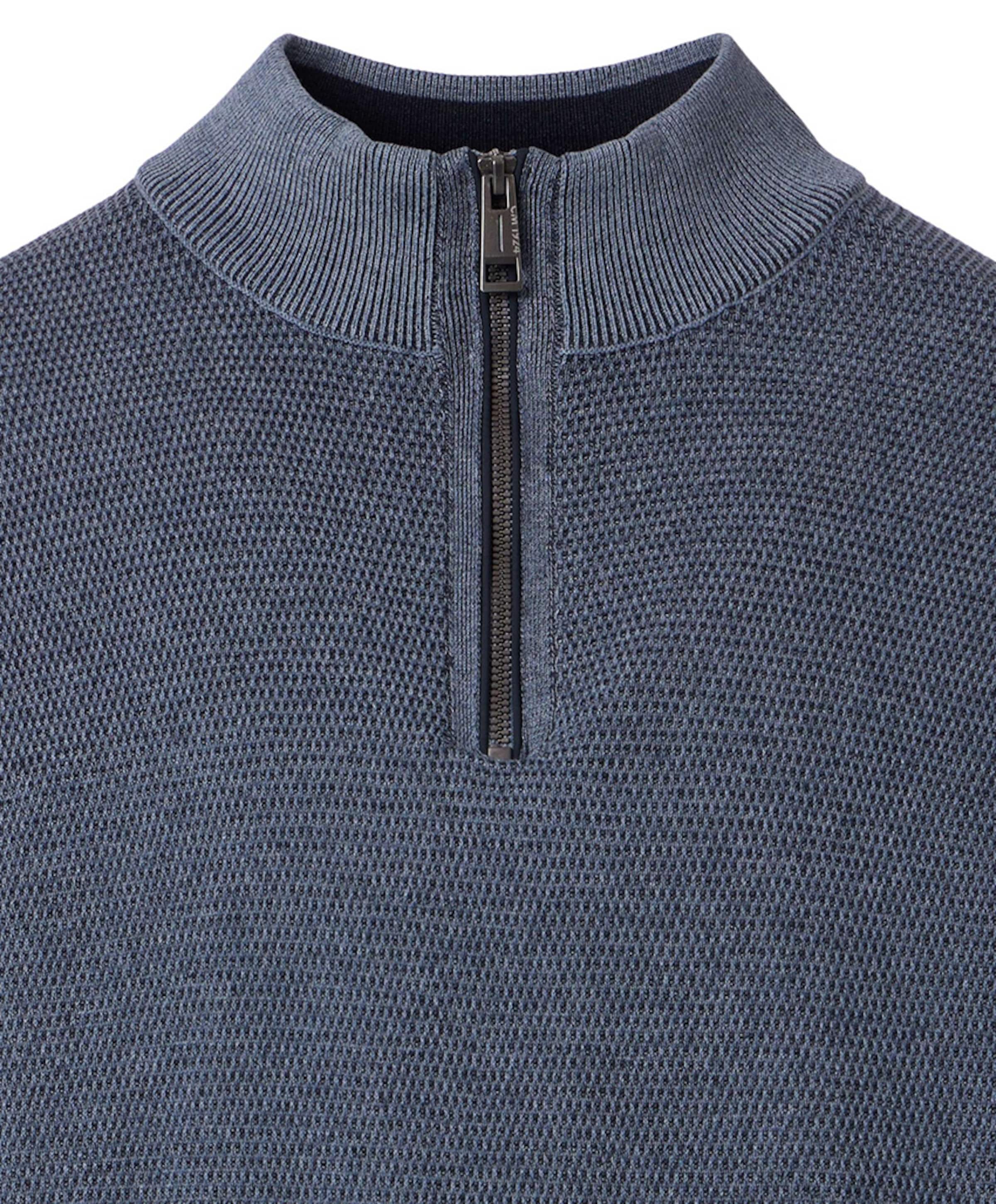 CASAMODA Trui met rits blauw