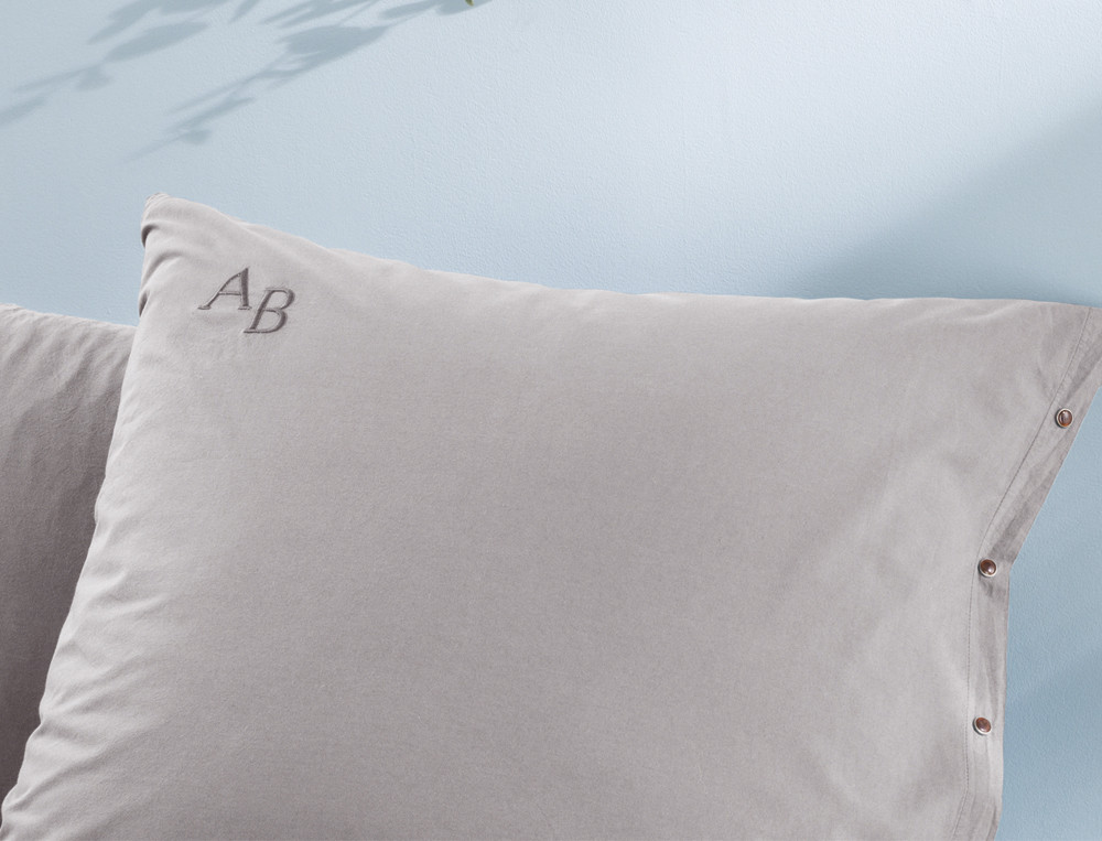 Taie d'oreiller-Percale lavée