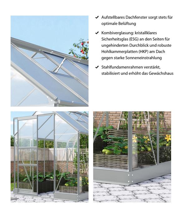 Vitavia Gewächshaus Pontos 5000, ESG 3 mm/HKP