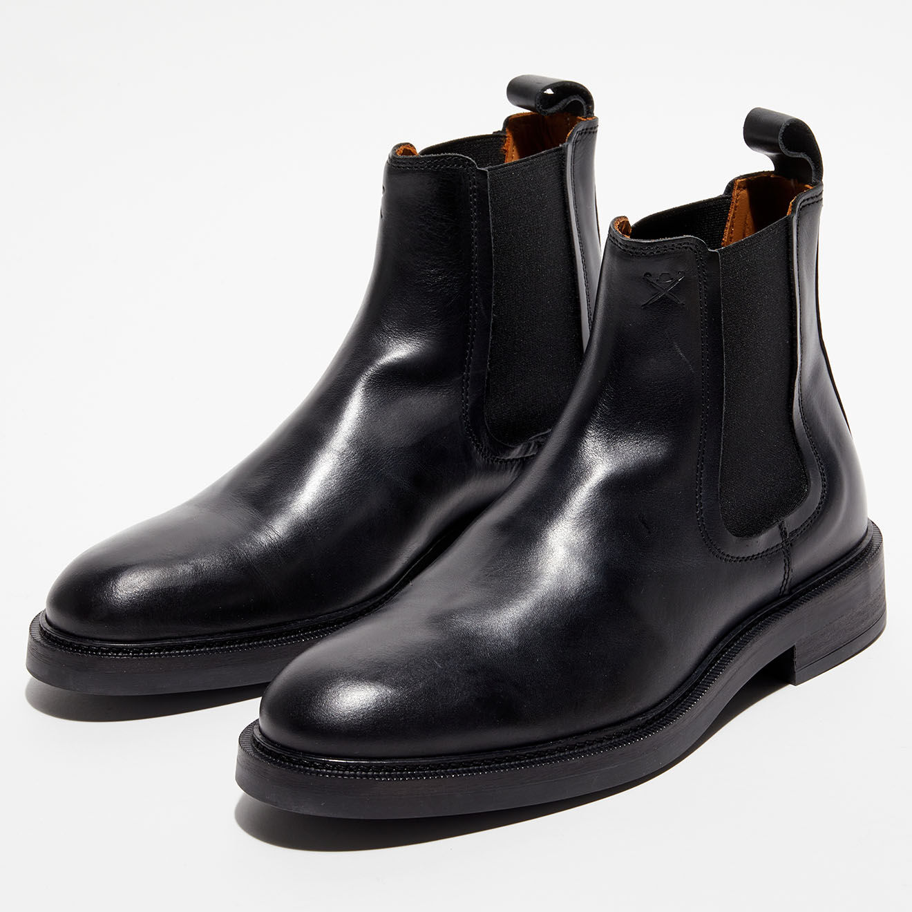 Hackett London Chelsea Boots en Cuir noires